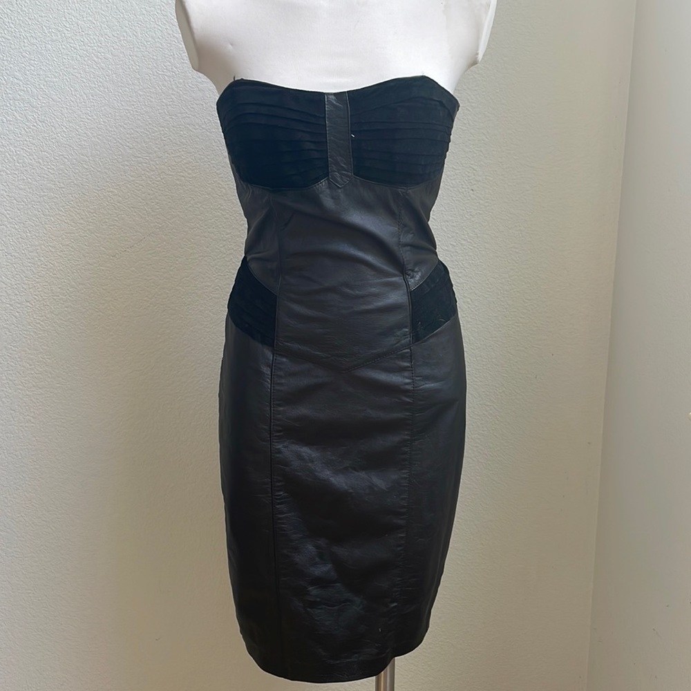 Little Black Leather Dress